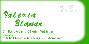valeria blanar business card